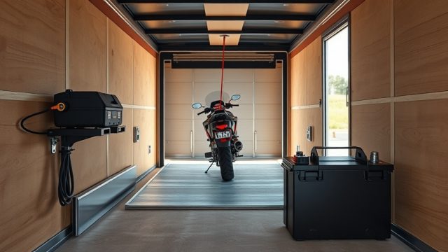 Pennsylvania Cargo 6×12 Winch Mount Installation: Secure Motorcycle Loading