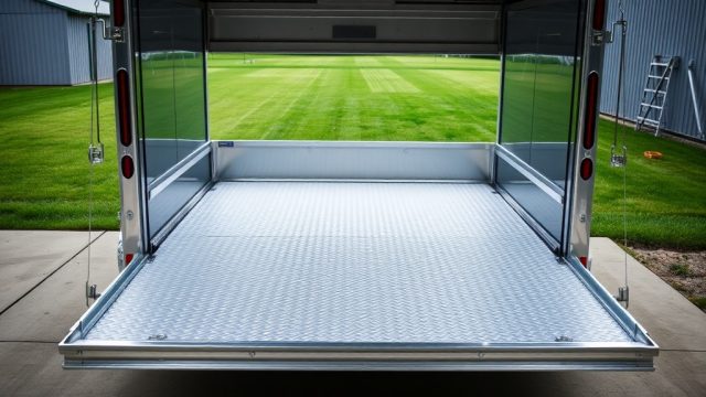 PJ Trailers Pacesetter 7×14 Flooring Material Comparison: Plywood vs Aluminum