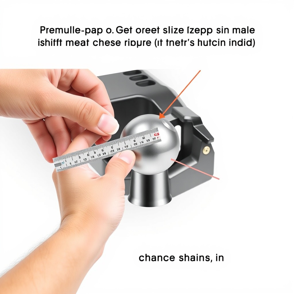 A clean photorealistic photo showing a hand using a feeler gauge to measure the gap betwee