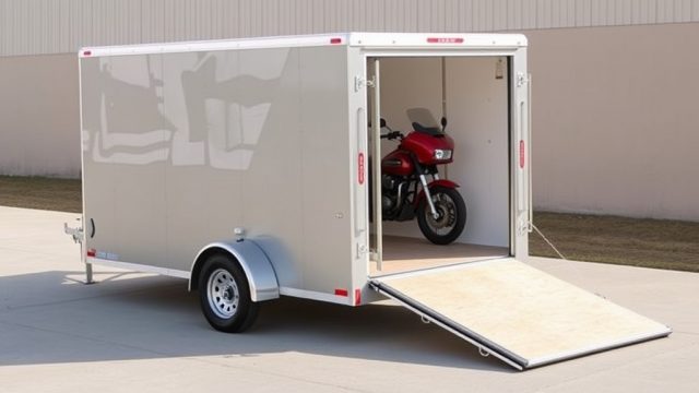 Motorcycle Hauling in the PJ Pacesetter 7×14: Interior Layout Tips